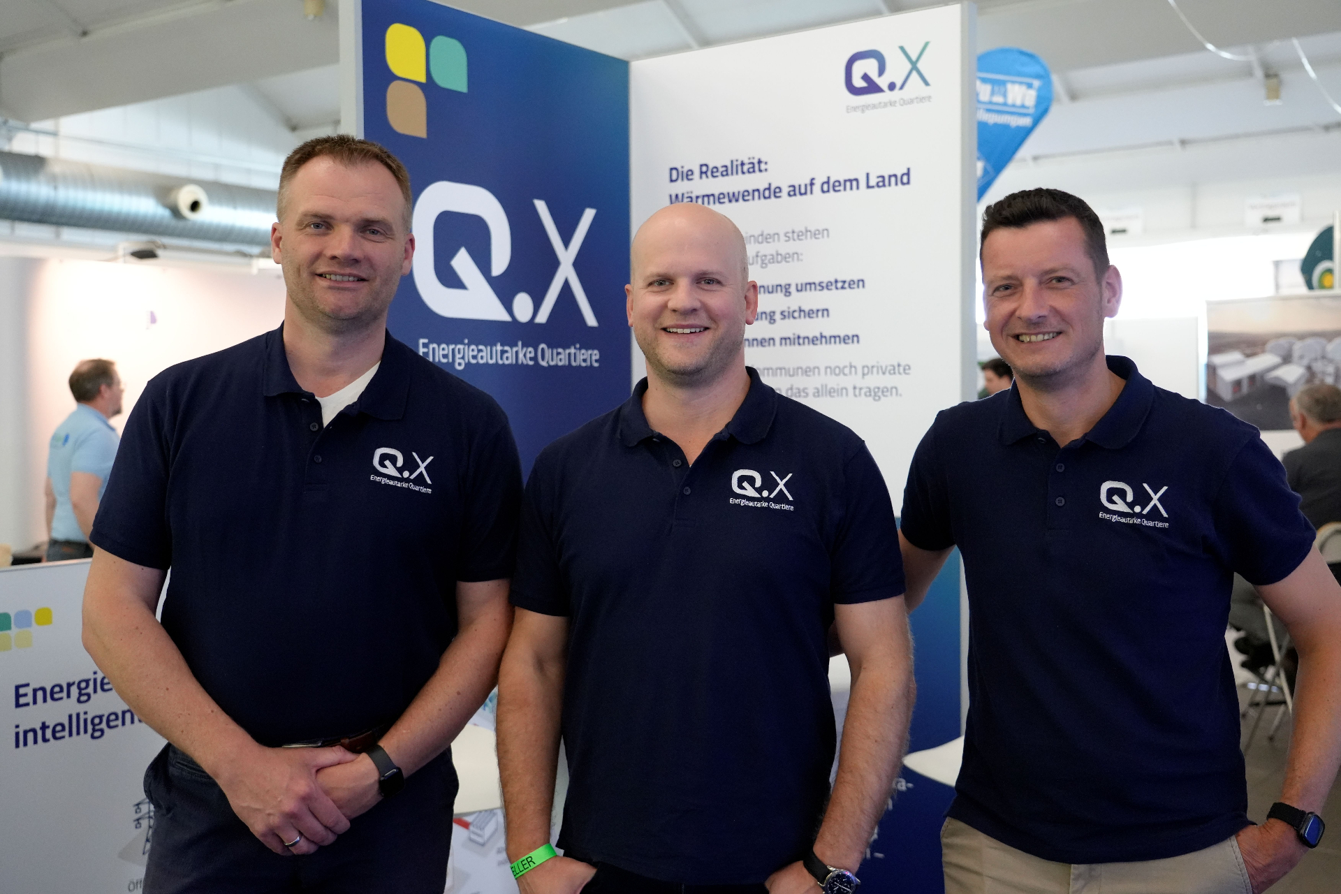 Martin Laß, Burkhard Benedikt Schelden und Alexander Salatzkat Thies — Geschäftsführung Q.X Projekt GmbH